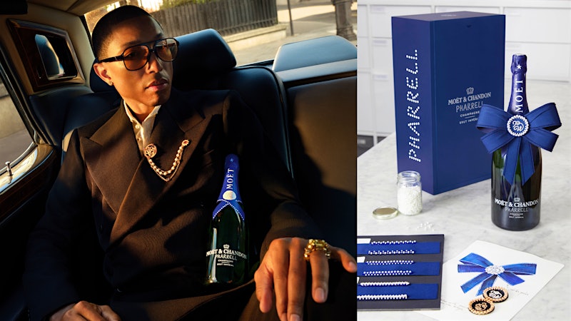 Moët & Chandon in Hand, Pharrell Celebrates Happy Birthdays