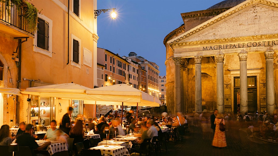 Wine is nearly always on the dinner table in Rome and the rest of Italy, where it draws people together.